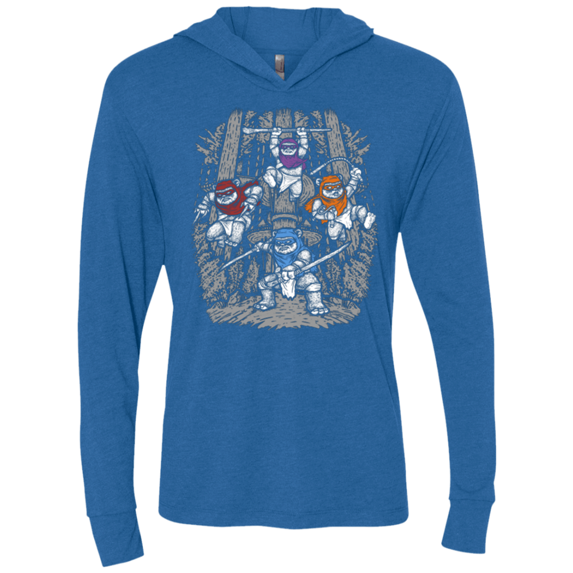 T-Shirts Vintage Royal / X-Small The Ninja Savages Triblend Long Sleeve Hoodie Tee