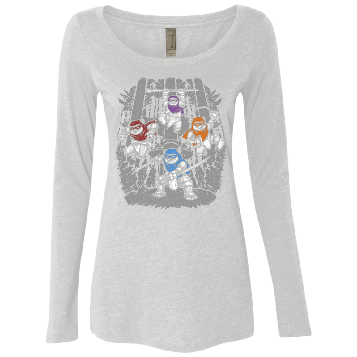 T-Shirts Heather White / Small The Ninja Savages Women's Triblend Long Sleeve Shirt
