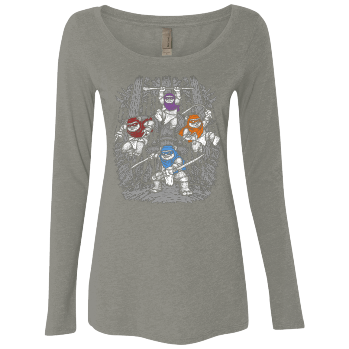 T-Shirts Venetian Grey / Small The Ninja Savages Women's Triblend Long Sleeve Shirt