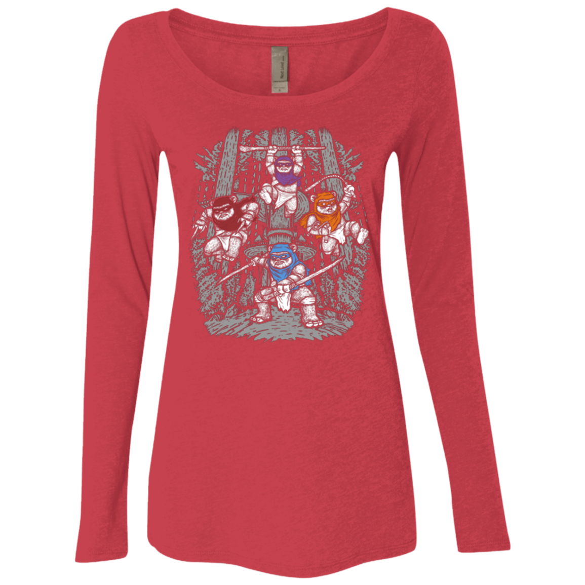 T-Shirts Vintage Red / Small The Ninja Savages Women's Triblend Long Sleeve Shirt