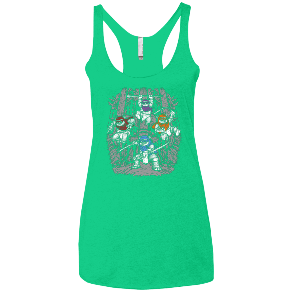 T-Shirts Envy / X-Small The Ninja Savages Women's Triblend Racerback Tank
