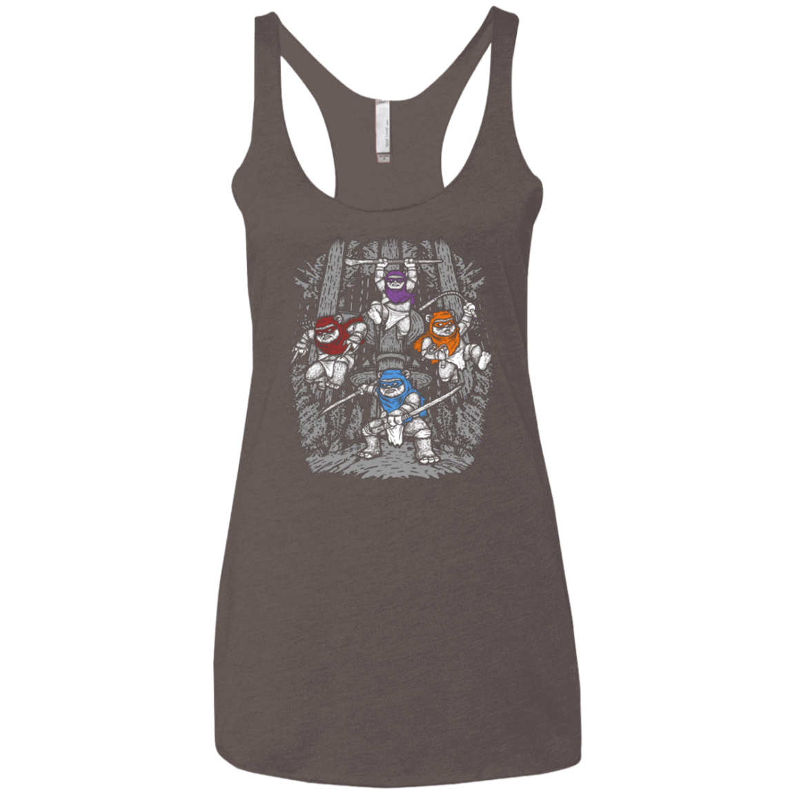 T-Shirts Macchiato / X-Small The Ninja Savages Women's Triblend Racerback Tank