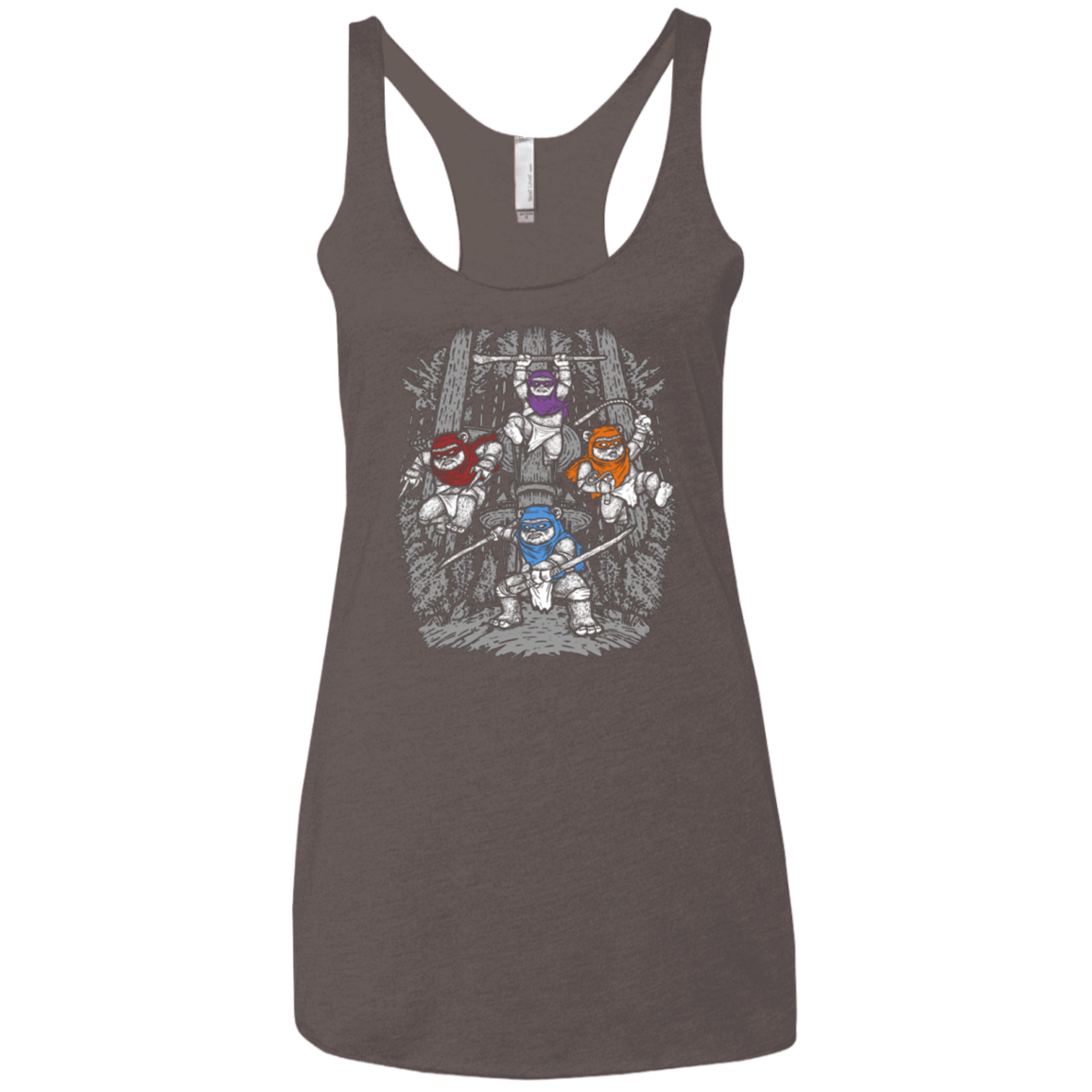 T-Shirts Macchiato / X-Small The Ninja Savages Women's Triblend Racerback Tank