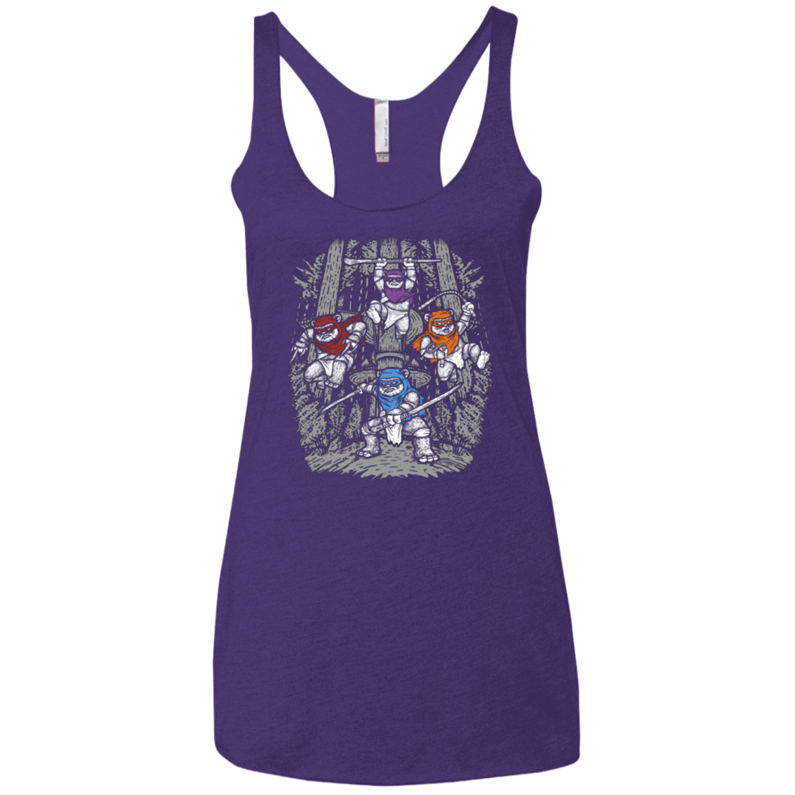 T-Shirts Purple / X-Small The Ninja Savages Women's Triblend Racerback Tank