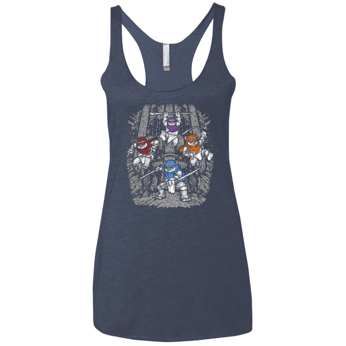T-Shirts Vintage Navy / X-Small The Ninja Savages Women's Triblend Racerback Tank