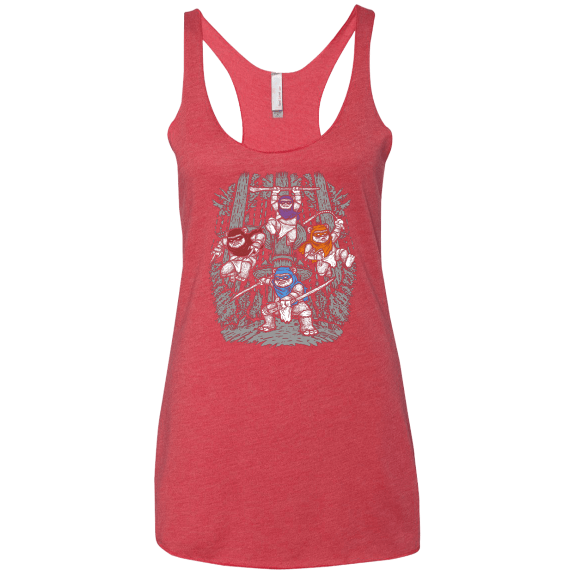 T-Shirts Vintage Red / X-Small The Ninja Savages Women's Triblend Racerback Tank