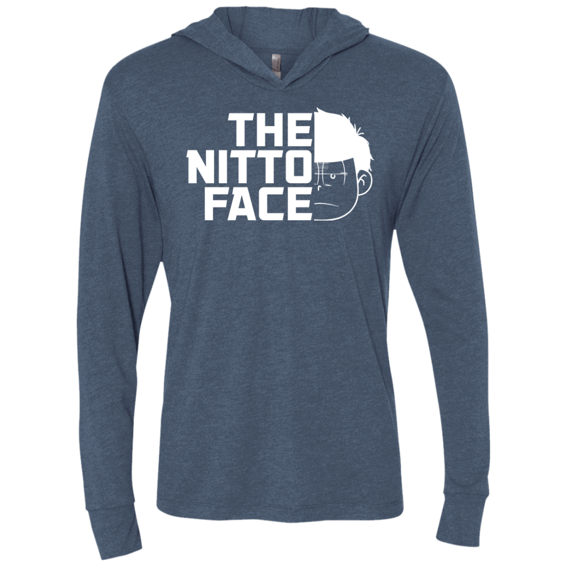 T-Shirts Indigo / X-Small The Nitto Face Triblend Long Sleeve Hoodie Tee