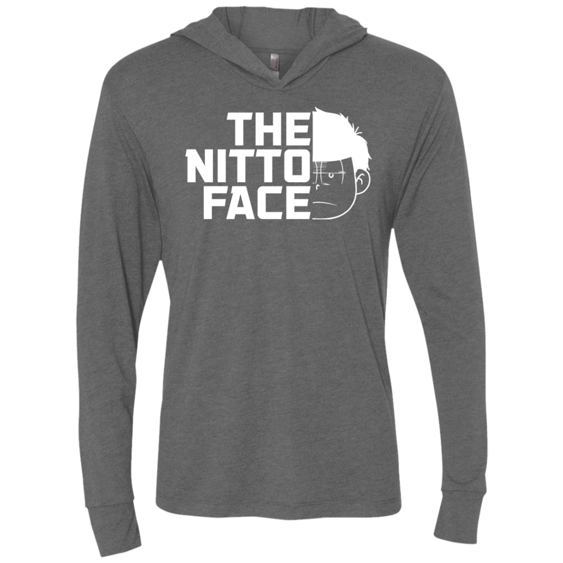 T-Shirts Premium Heather / X-Small The Nitto Face Triblend Long Sleeve Hoodie Tee