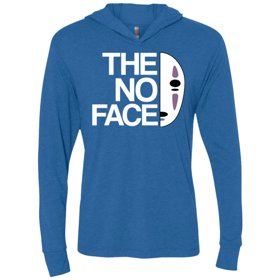 T-Shirts Vintage Royal / X-Small The No Face Triblend Long Sleeve Hoodie Tee