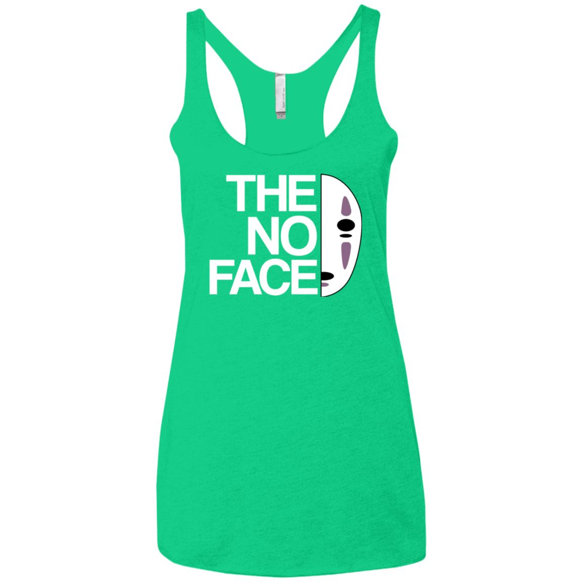 T-Shirts Envy / X-Small The No Face Women's Triblend Racerback Tank