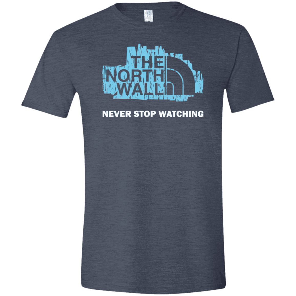 T-Shirts Heather Navy / S The North Wall Men's Semi-Fitted Softstyle