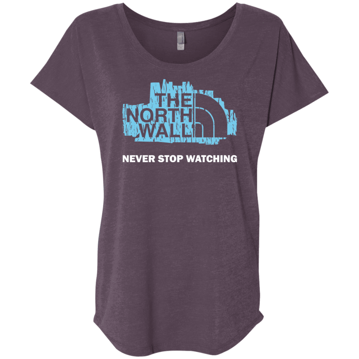 T-Shirts Vintage Purple / X-Small The North Wall Triblend Dolman Sleeve