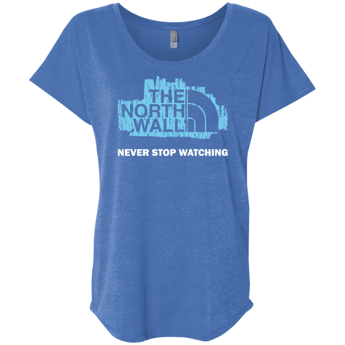 T-Shirts Vintage Royal / X-Small The North Wall Triblend Dolman Sleeve