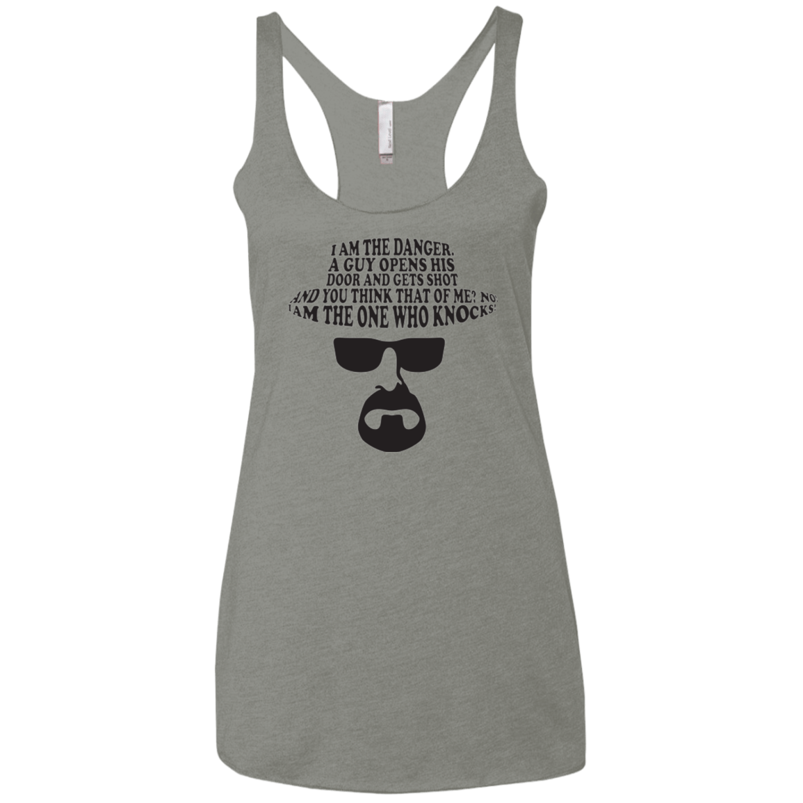 T-Shirts Venetian Grey / X-Small The One Who Knocks Women's Triblend Racerback Tank