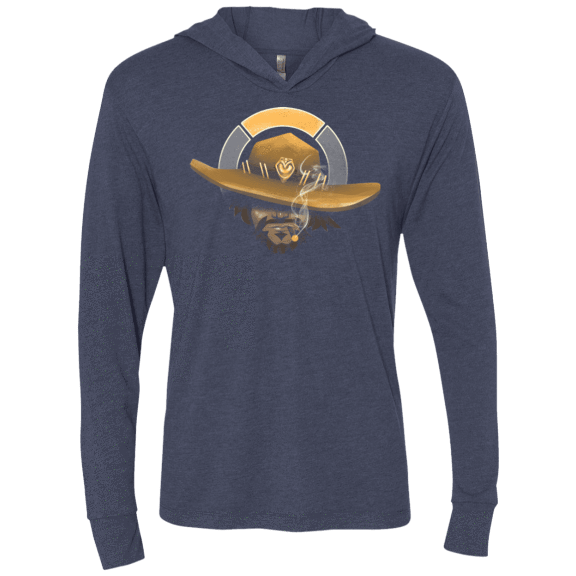 The Outlaw Triblend Long Sleeve Hoodie Tee