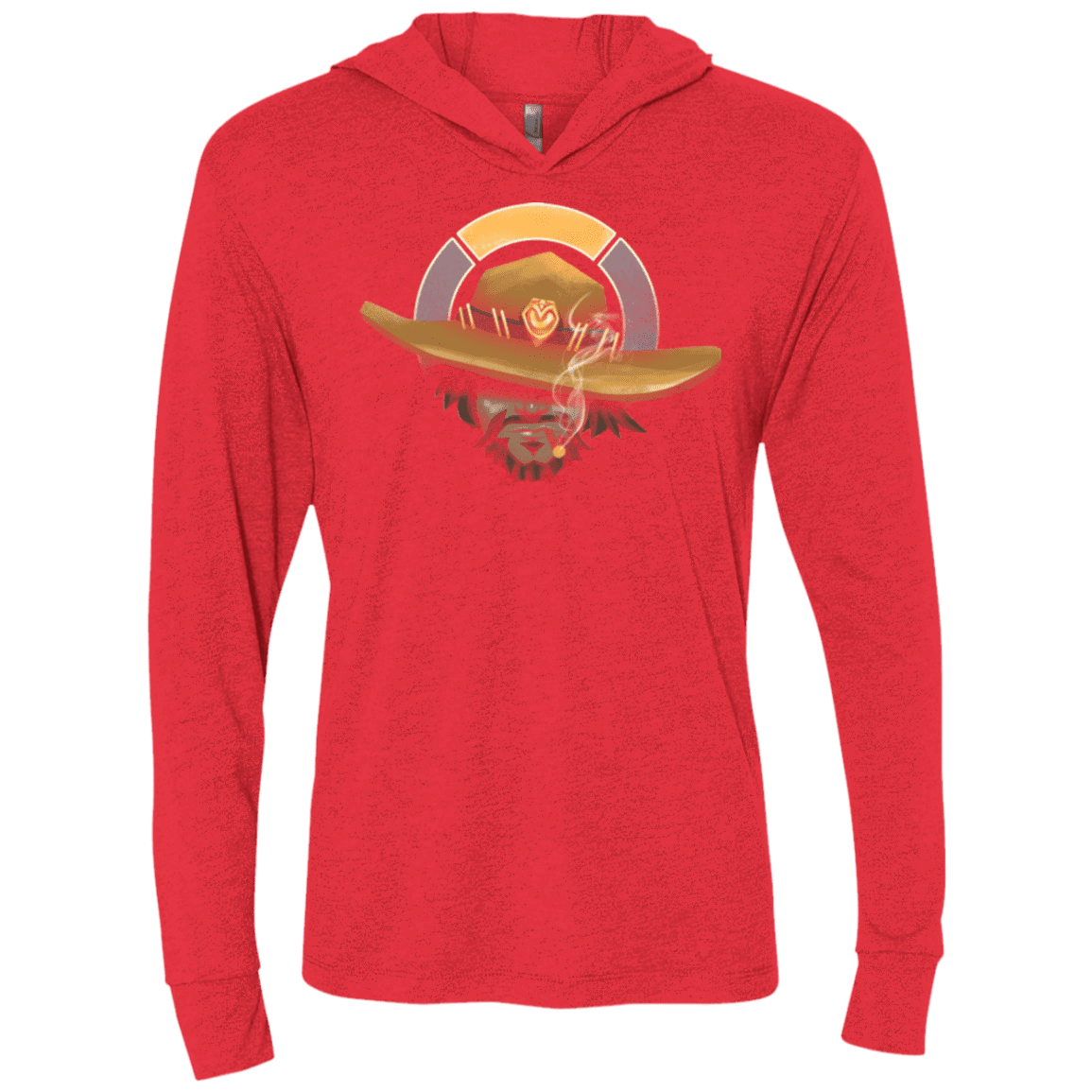 The Outlaw Triblend Long Sleeve Hoodie Tee