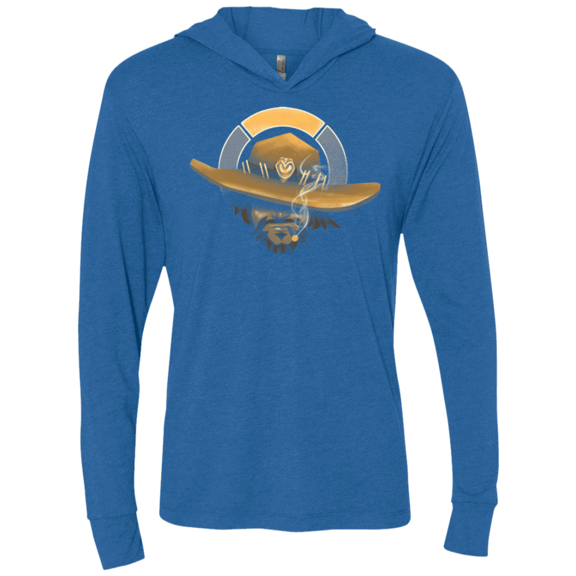 The Outlaw Triblend Long Sleeve Hoodie Tee