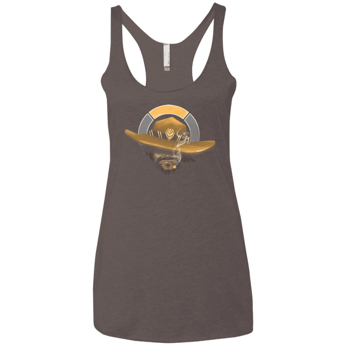 T-Shirts Macchiato / X-Small The Outlaw Women's Triblend Racerback Tank