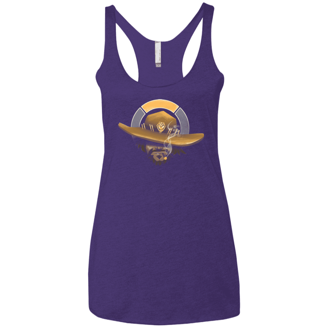 T-Shirts Purple Rush / X-Small The Outlaw Women's Triblend Racerback Tank