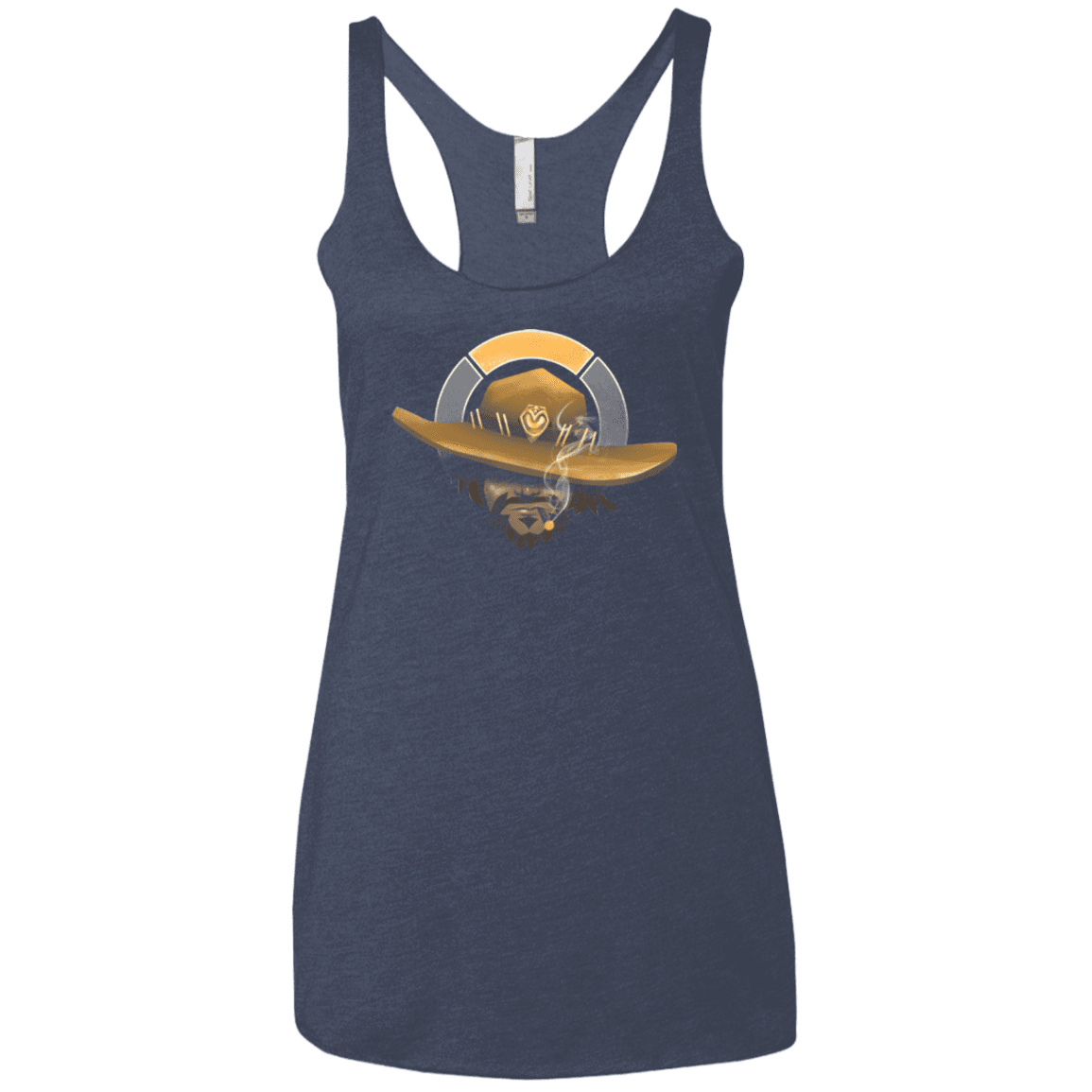 T-Shirts Vintage Navy / X-Small The Outlaw Women's Triblend Racerback Tank