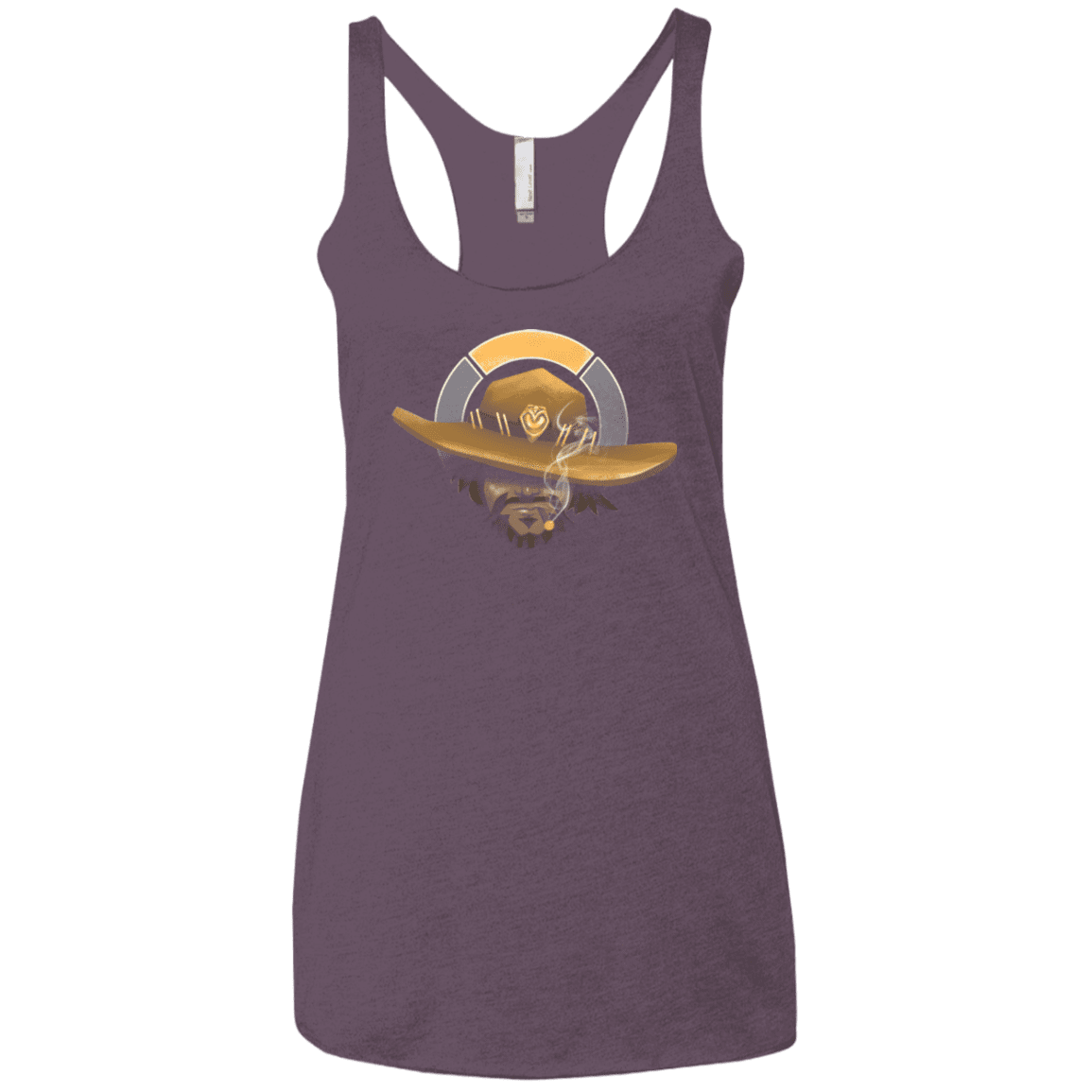 T-Shirts Vintage Purple / X-Small The Outlaw Women's Triblend Racerback Tank