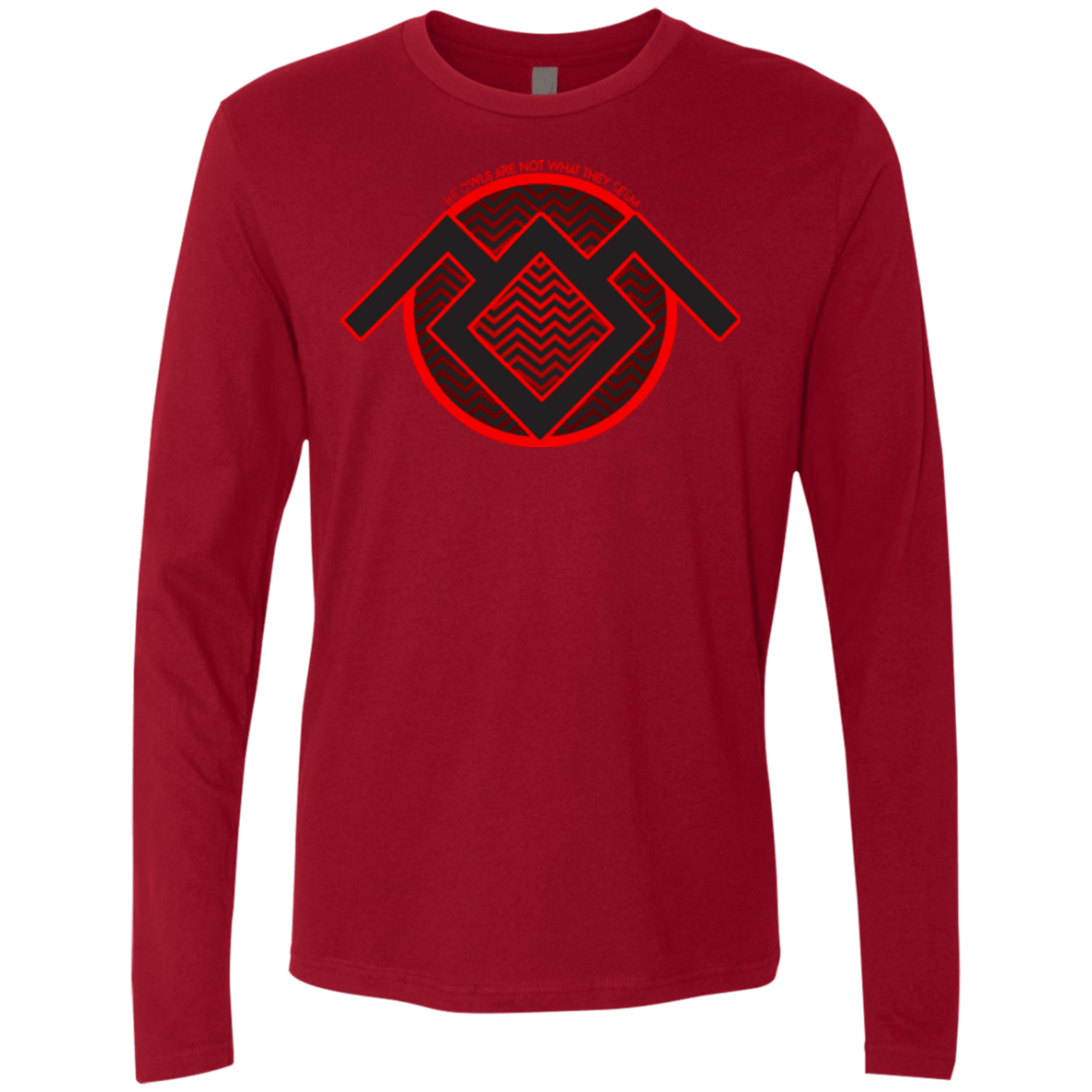 T-Shirts Cardinal / Small The Owls are Not what they Seem Men's Premium Long Sleeve