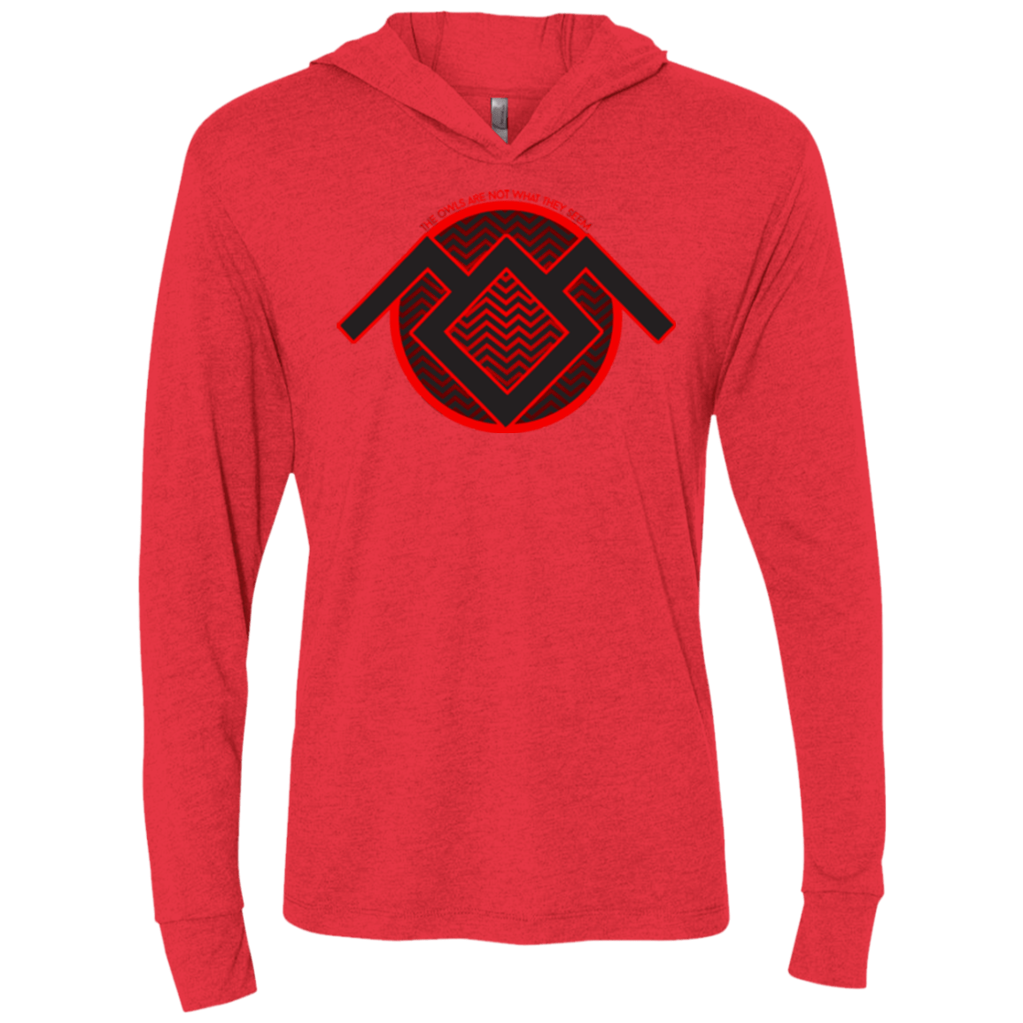 T-Shirts Vintage Red / X-Small The Owls are Not what they Seem Triblend Long Sleeve Hoodie Tee