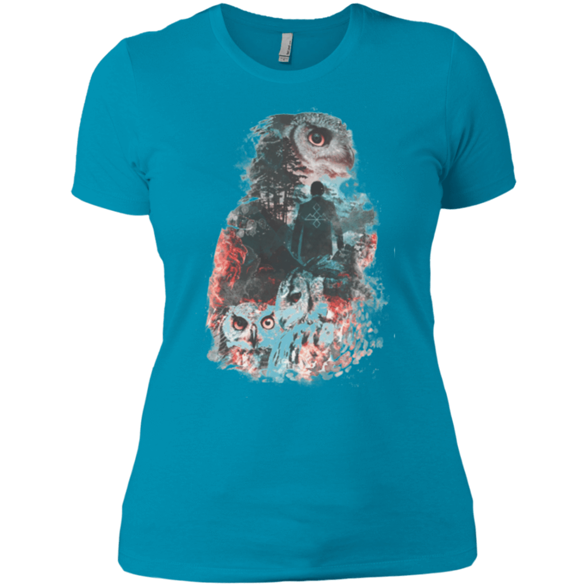 T-Shirts Turquoise / X-Small The Owls are Not What They Seem Women's Premium T-Shirt