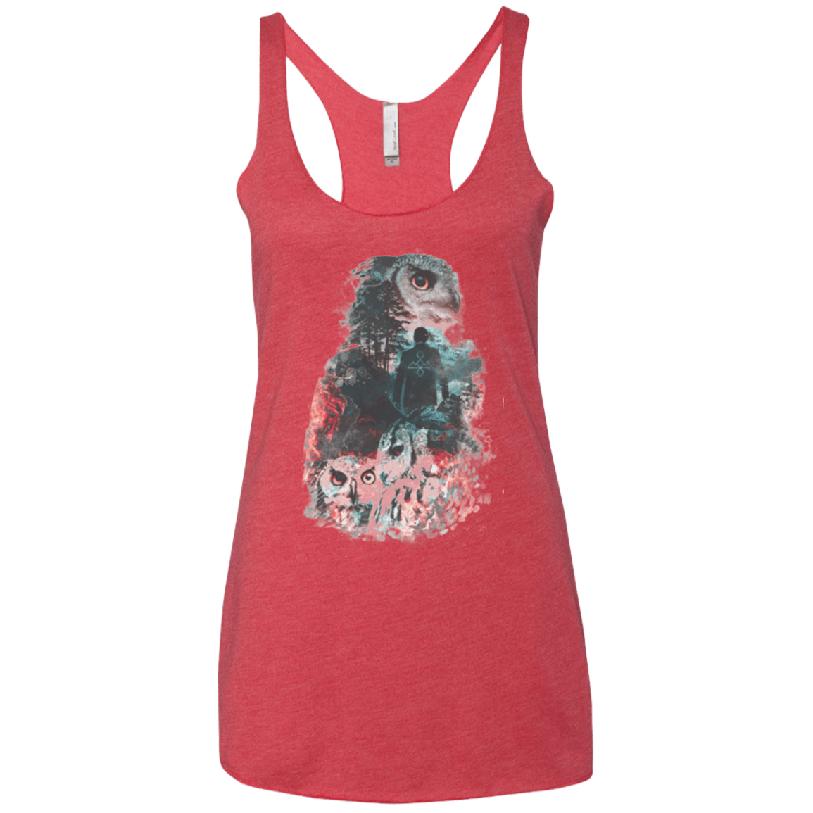 T-Shirts Vintage Red / X-Small The Owls are Not What They Seem Women's Triblend Racerback Tank