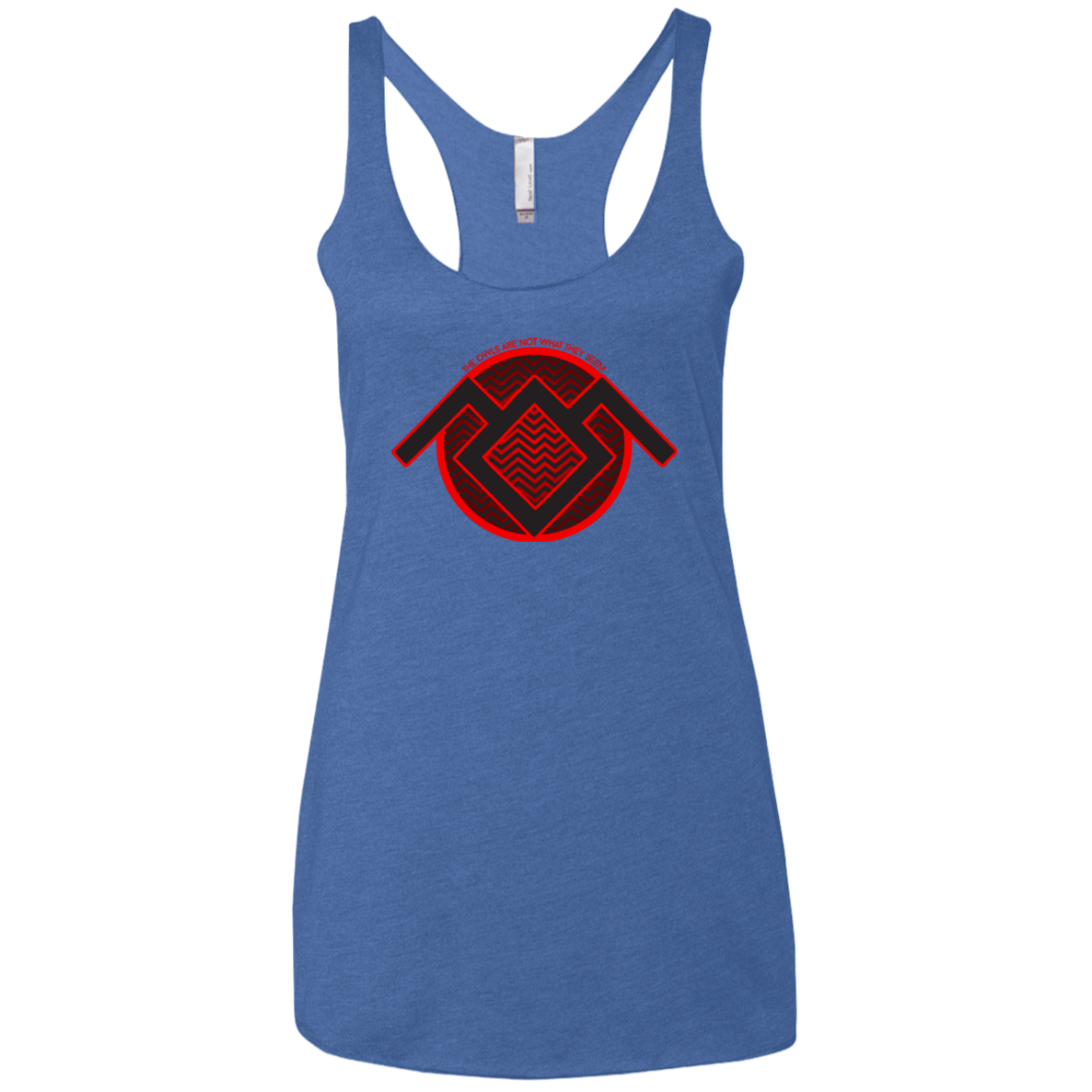 T-Shirts Vintage Royal / X-Small The Owls are Not what they Seem Women's Triblend Racerback Tank