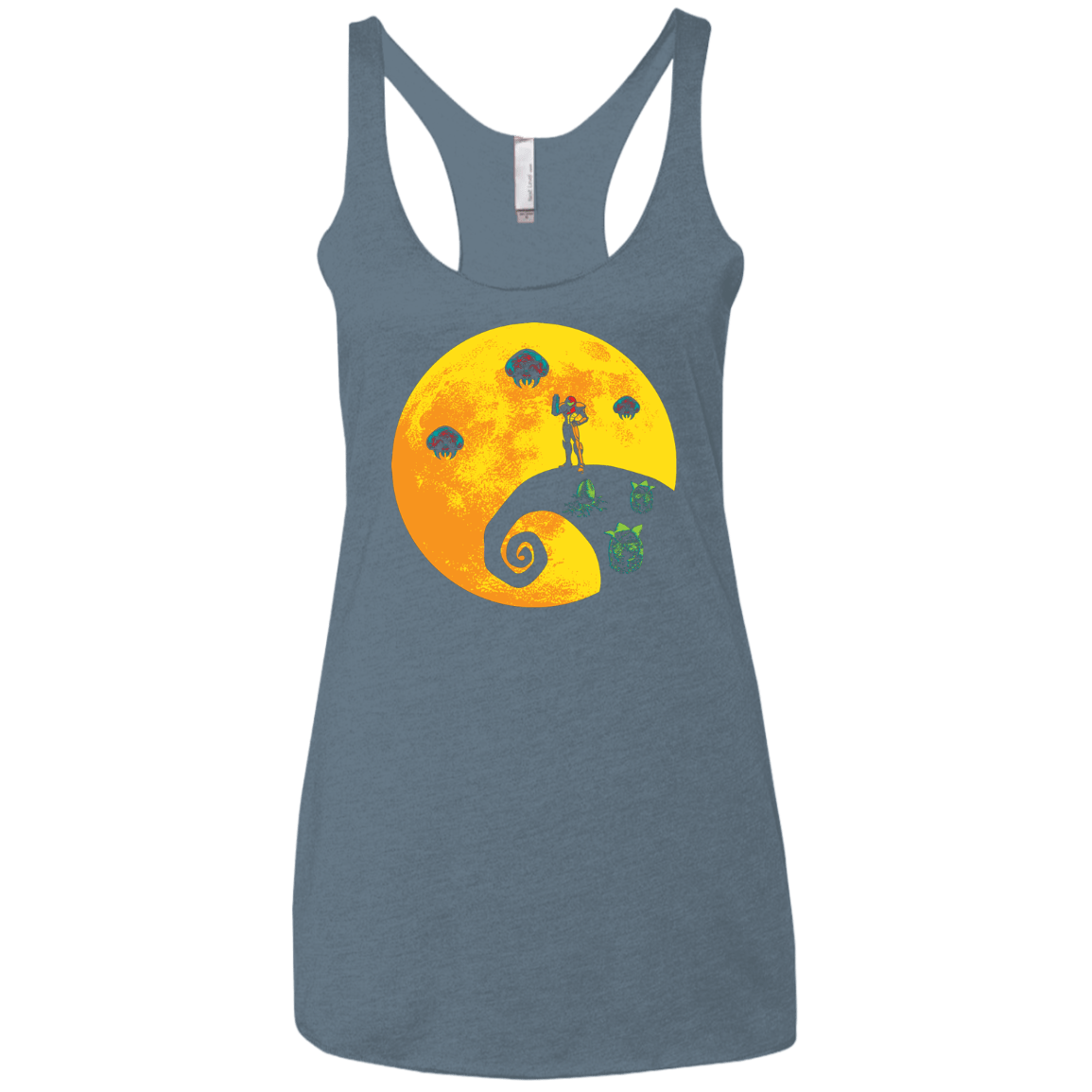 The Parasites Before Christmas Women's Triblend Racerback Tank
