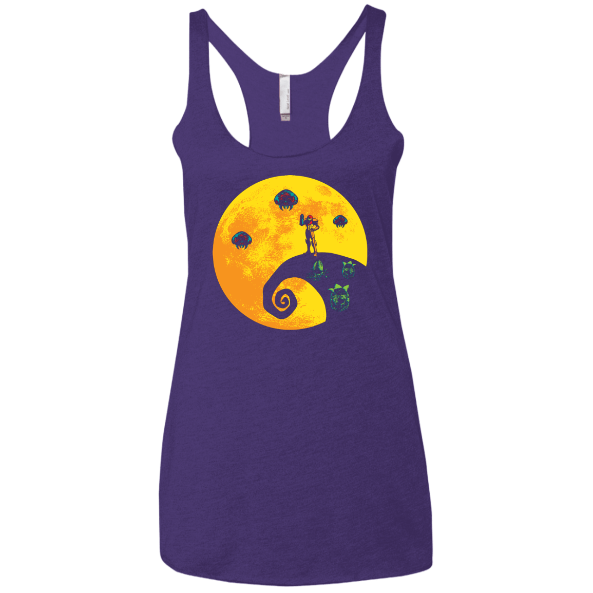 The Parasites Before Christmas Women's Triblend Racerback Tank