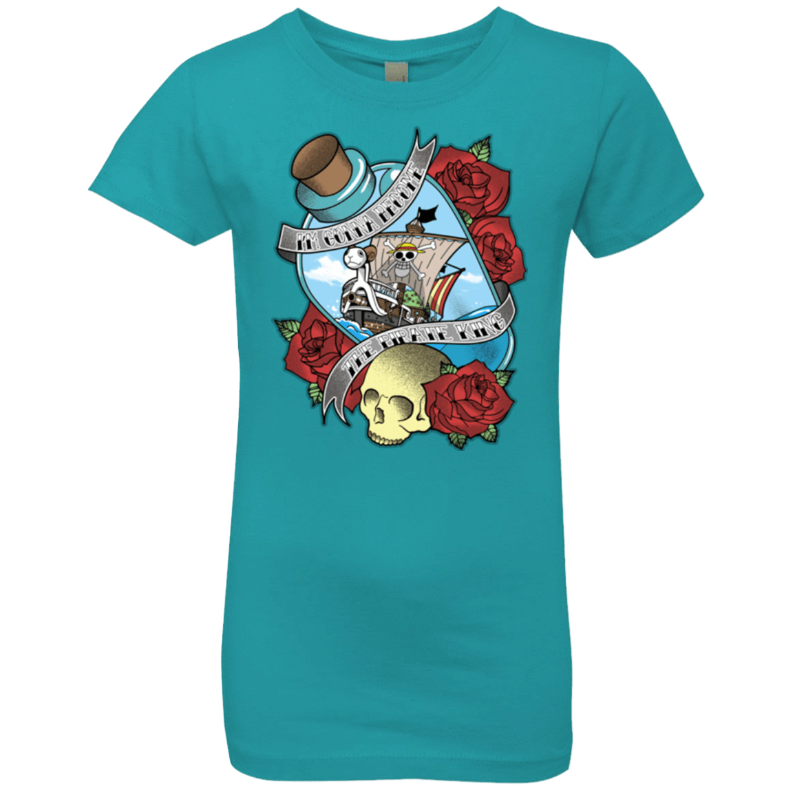 T-Shirts Tahiti Blue / YXS The Pirate King Girls Premium T-Shirt