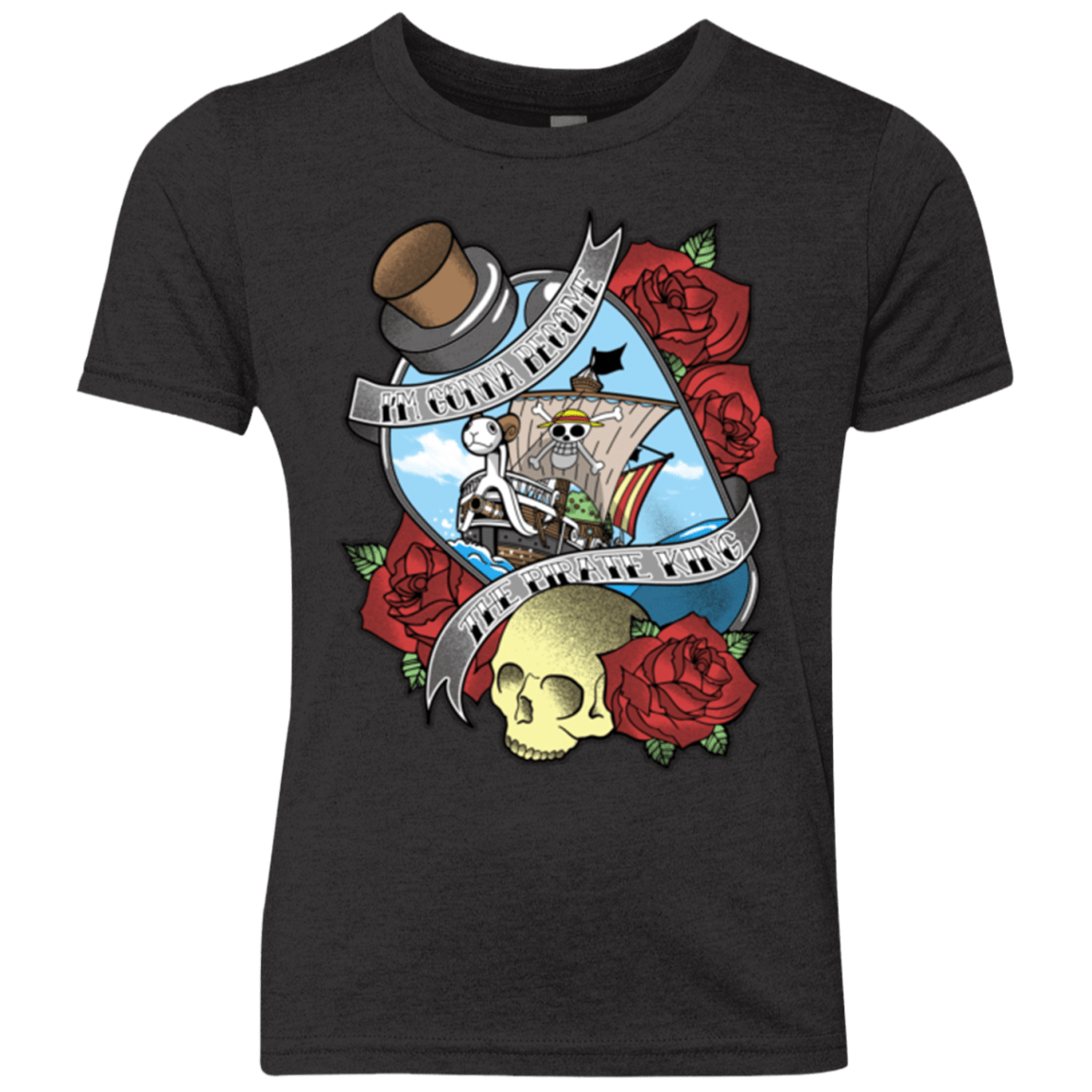 T-Shirts Vintage Black / YXS The Pirate King Youth Triblend T-Shirt