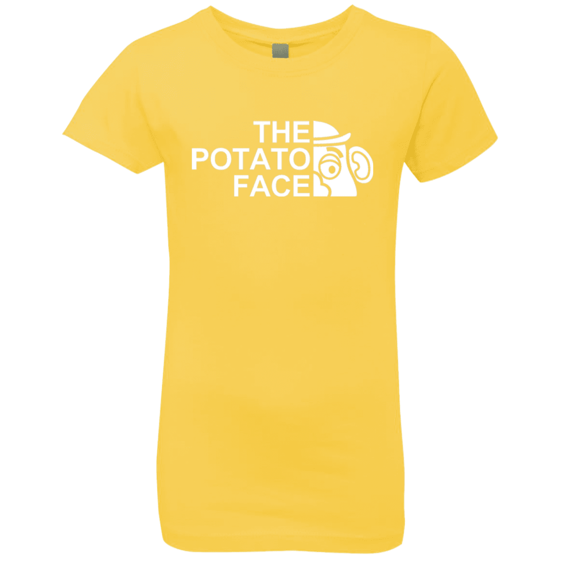 T-Shirts Vibrant Yellow / YXS The Potato Face Girls Premium T-Shirt