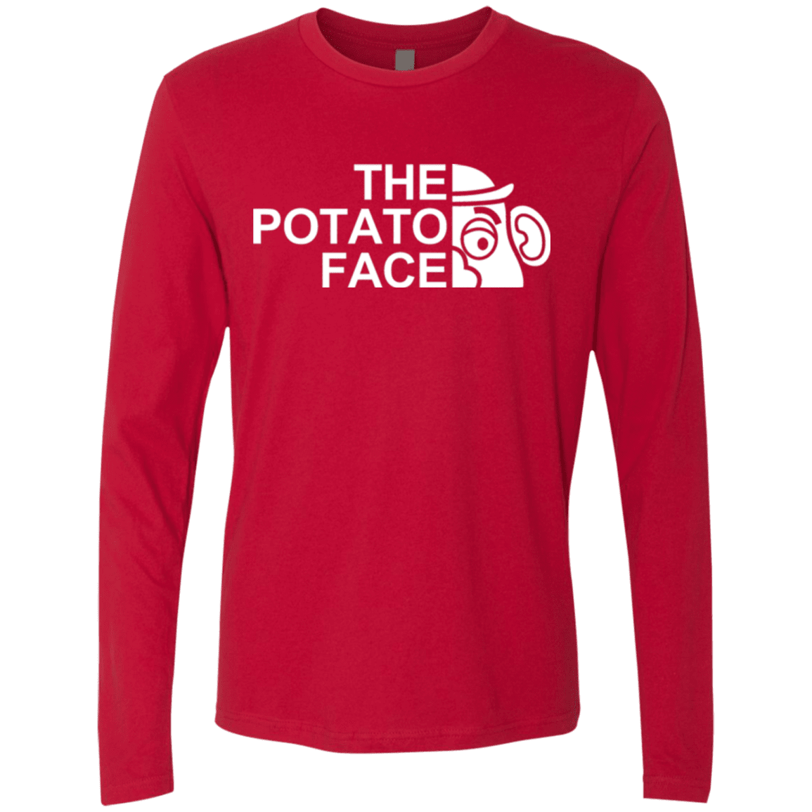 T-Shirts Red / Small The Potato Face Men's Premium Long Sleeve