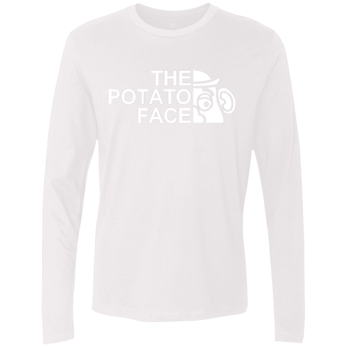 T-Shirts White / Small The Potato Face Men's Premium Long Sleeve