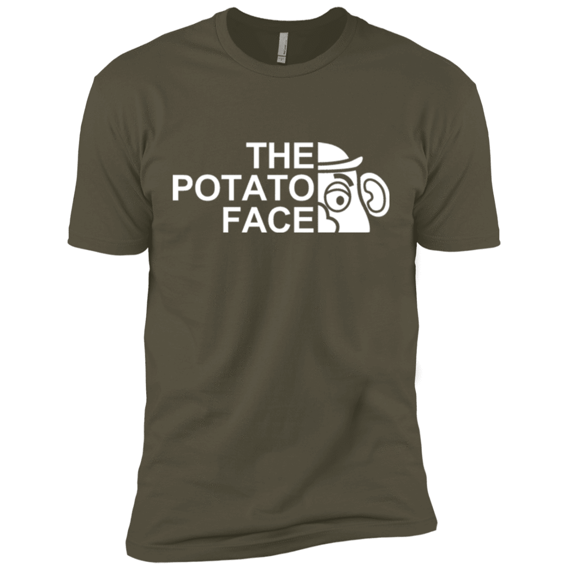 T-Shirts Military Green / X-Small The Potato Face Men's Premium T-Shirt