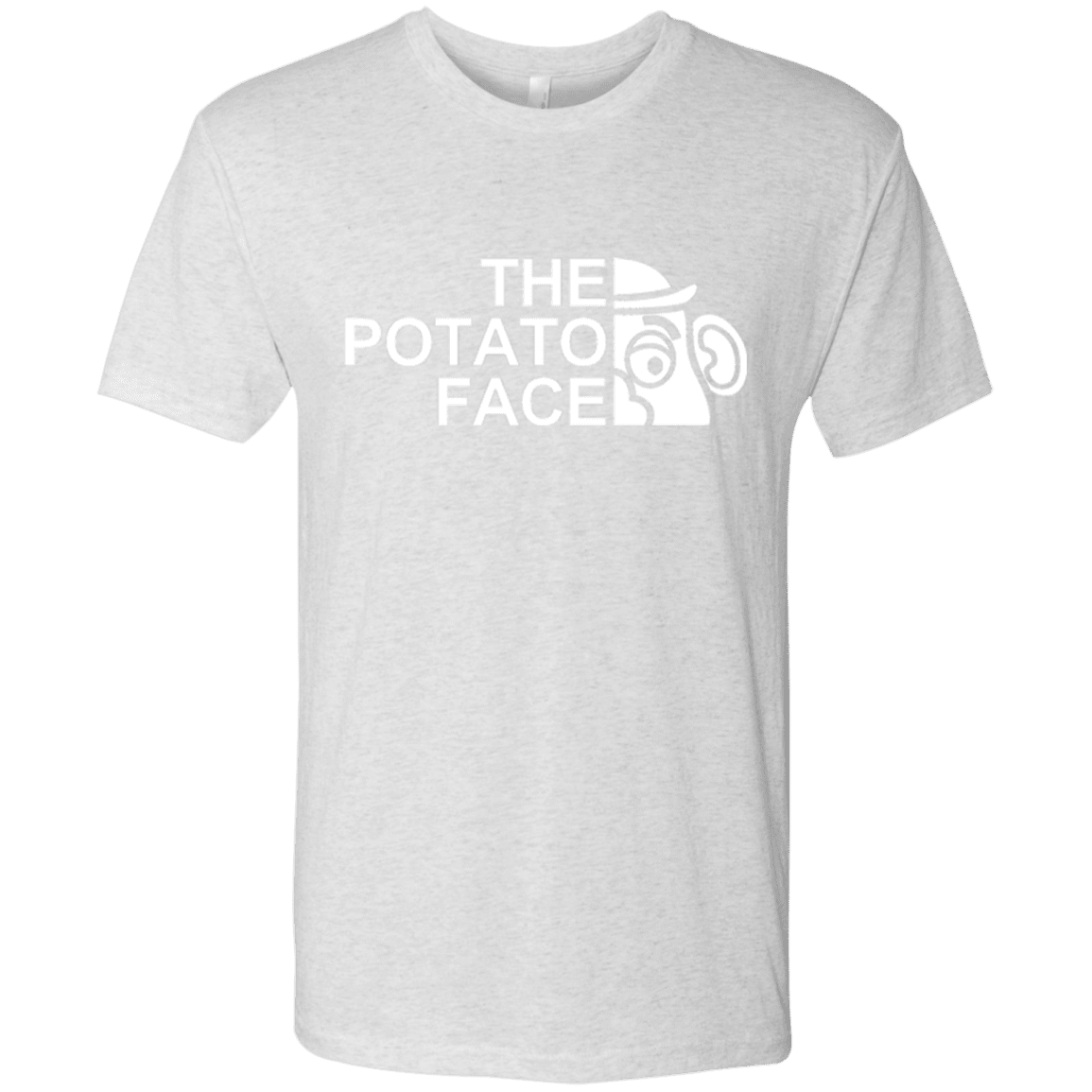 T-Shirts Heather White / Small The Potato Face Men's Triblend T-Shirt