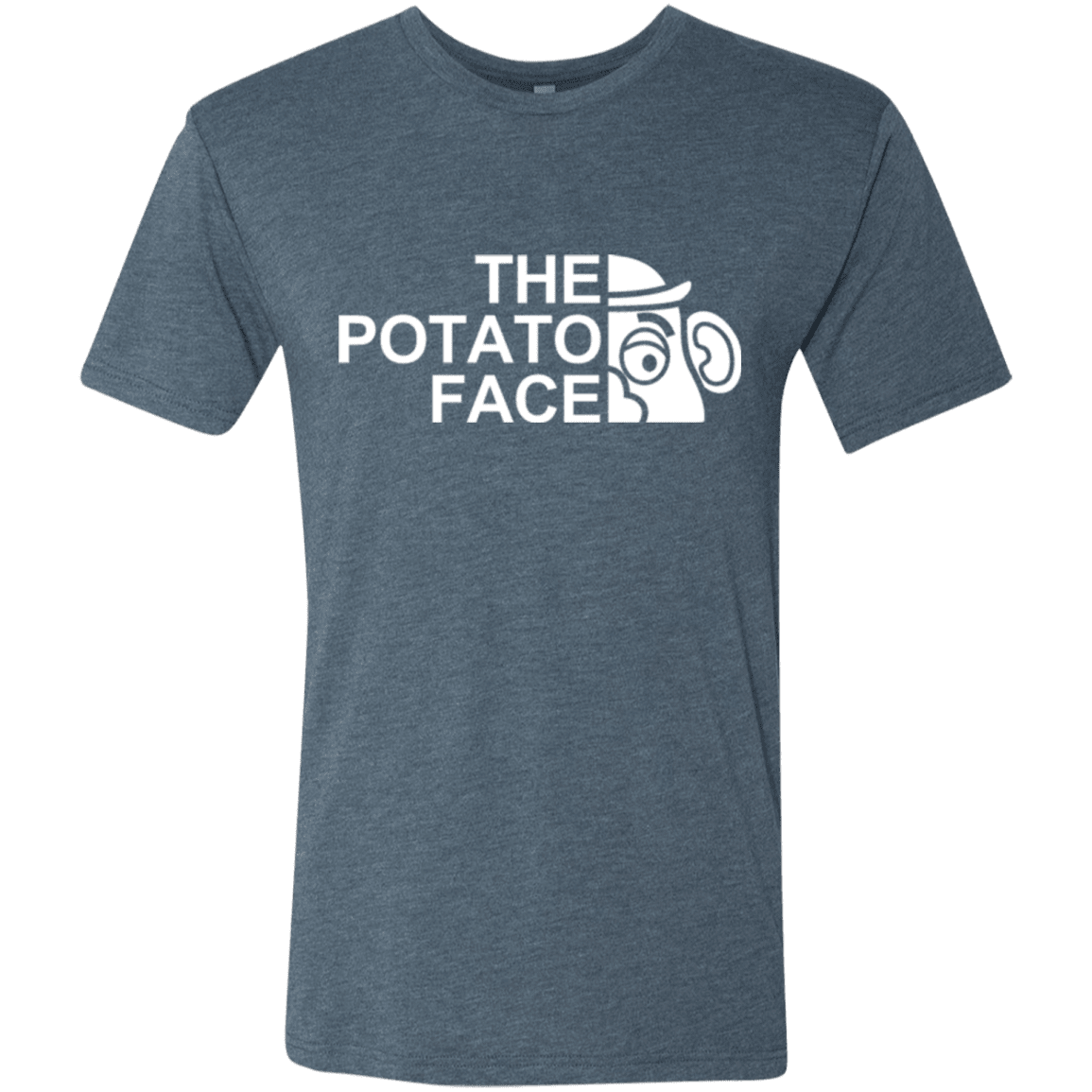 T-Shirts Indigo / Small The Potato Face Men's Triblend T-Shirt