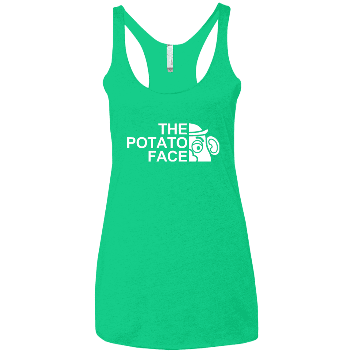 The Potato Face Women's Triblend Racerback Tank