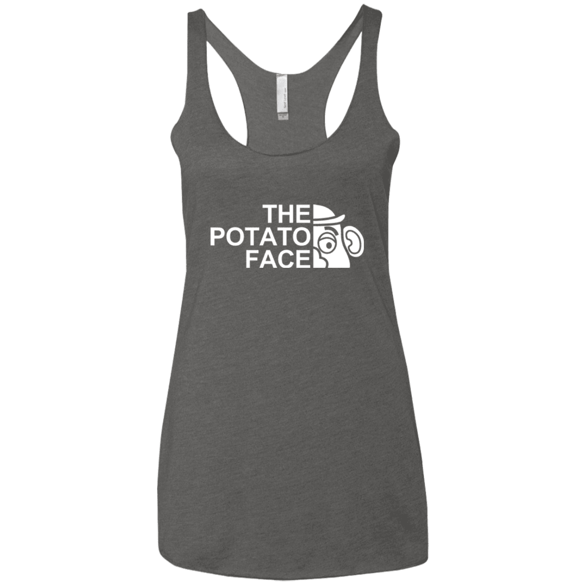 The Potato Face Women's Triblend Racerback Tank