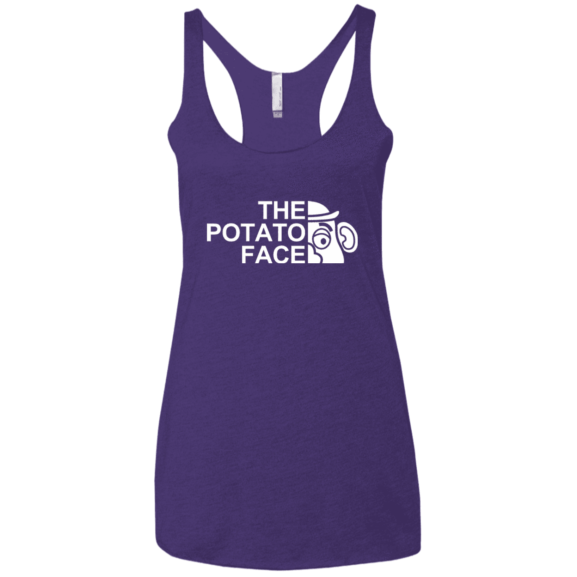 The Potato Face Women's Triblend Racerback Tank