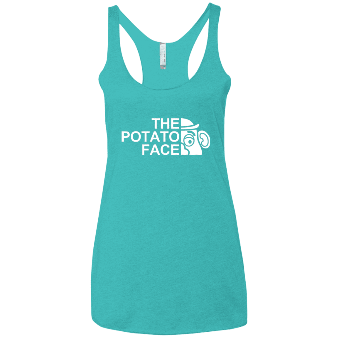The Potato Face Women's Triblend Racerback Tank