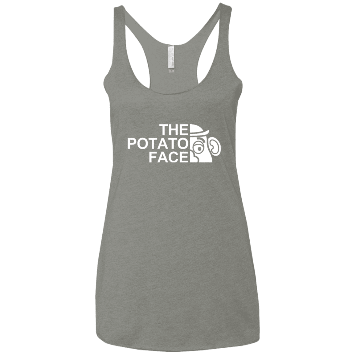 The Potato Face Women's Triblend Racerback Tank