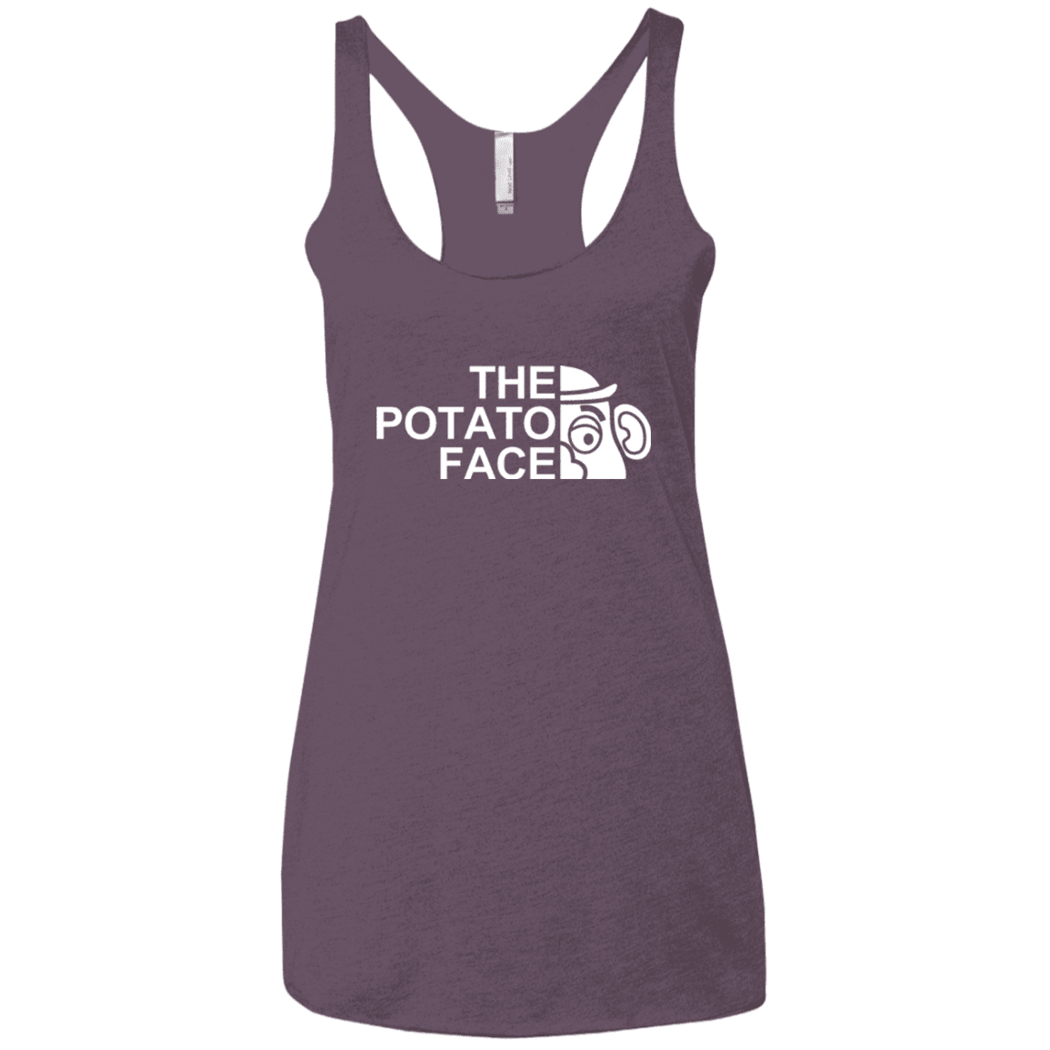 The Potato Face Women's Triblend Racerback Tank