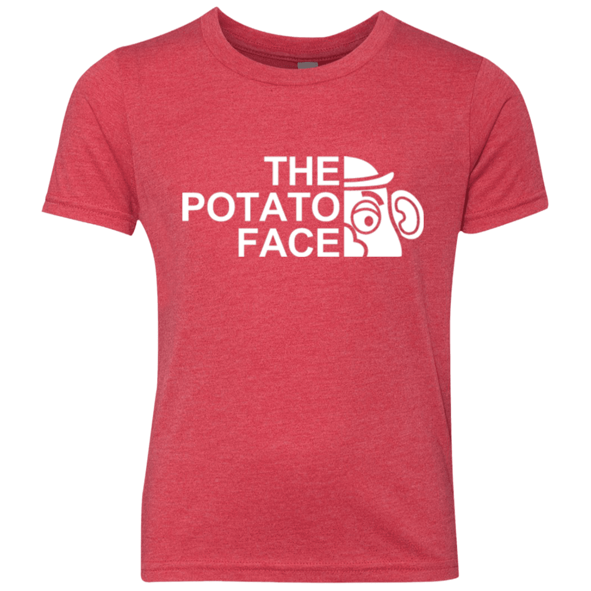 T-Shirts Vintage Red / YXS The Potato Face Youth Triblend T-Shirt