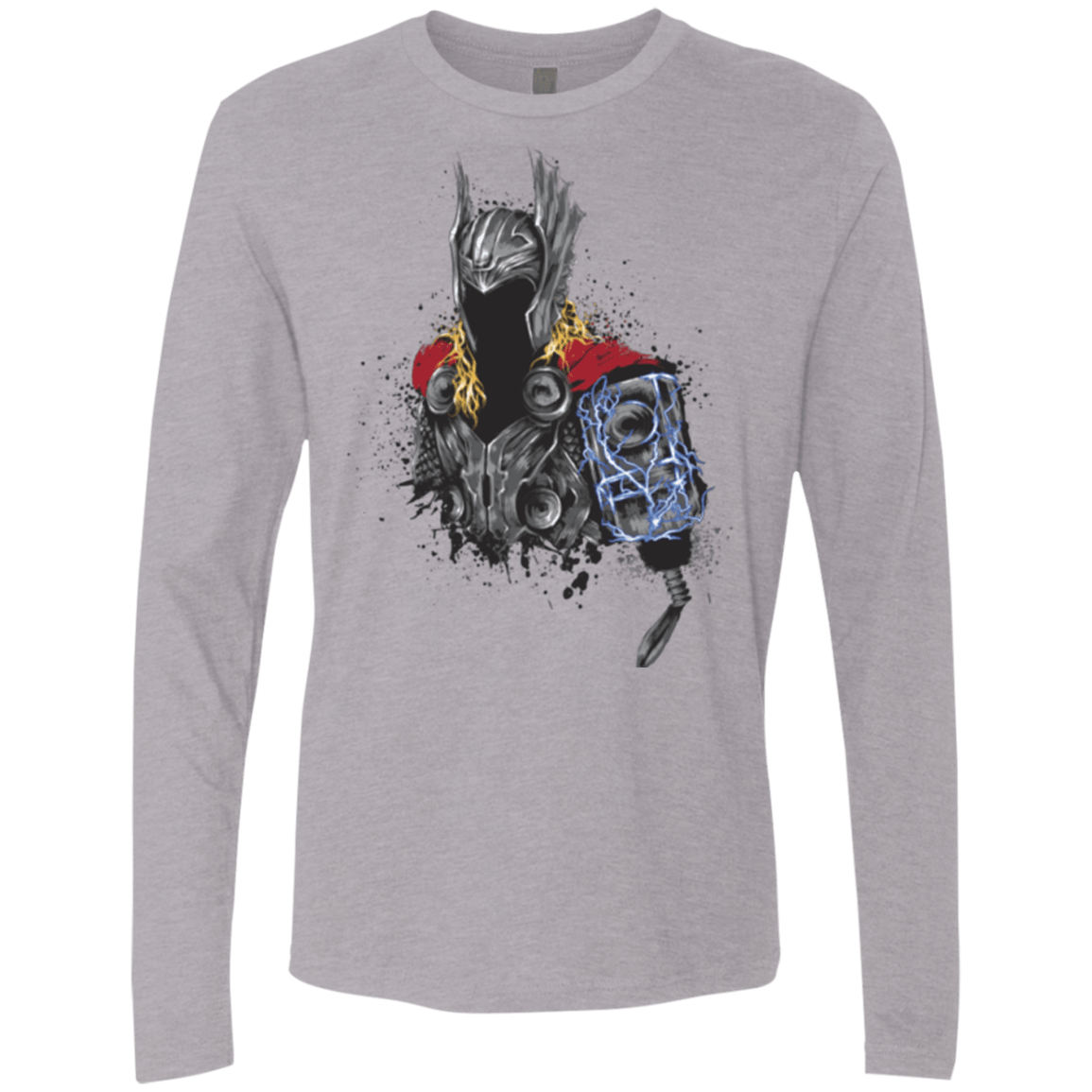 T-Shirts Heather Grey / S The Power of Thunder Men's Premium Long Sleeve