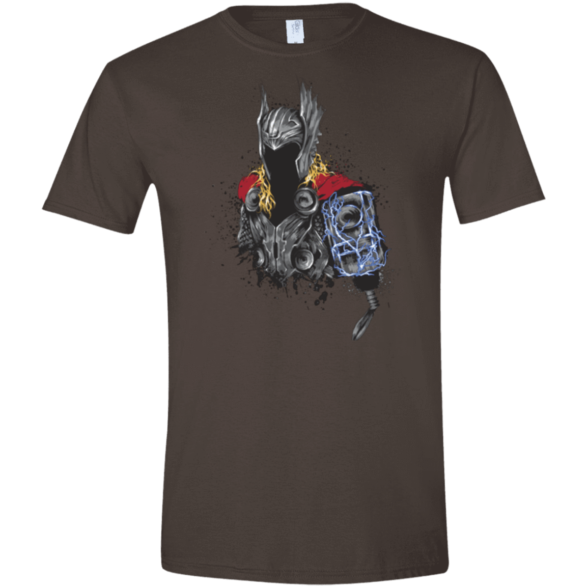 T-Shirts Dark Chocolate / S The Power of Thunder Men's Semi-Fitted Softstyle