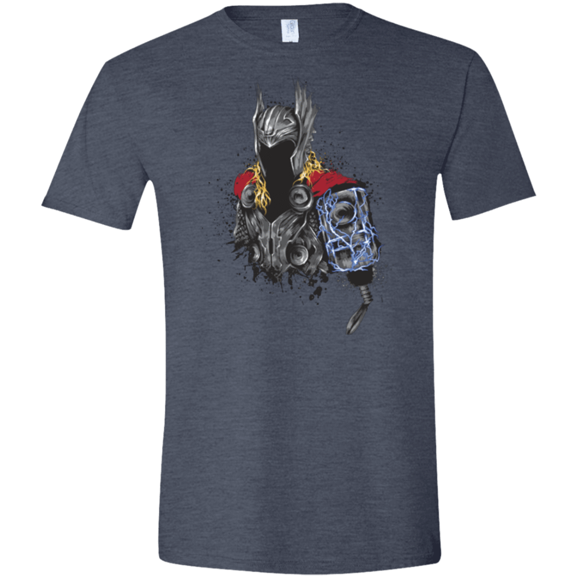 T-Shirts Heather Navy / S The Power of Thunder Men's Semi-Fitted Softstyle